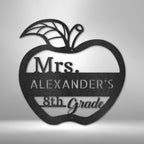 Teacher Appreciation Personalized Name Grade Steel SignCustomly Gifts