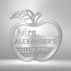 Teacher Appreciation Personalized Name Grade Steel SignCustomly Gifts