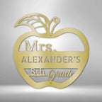 Teacher Appreciation Personalized Name Grade Steel SignCustomly Gifts
