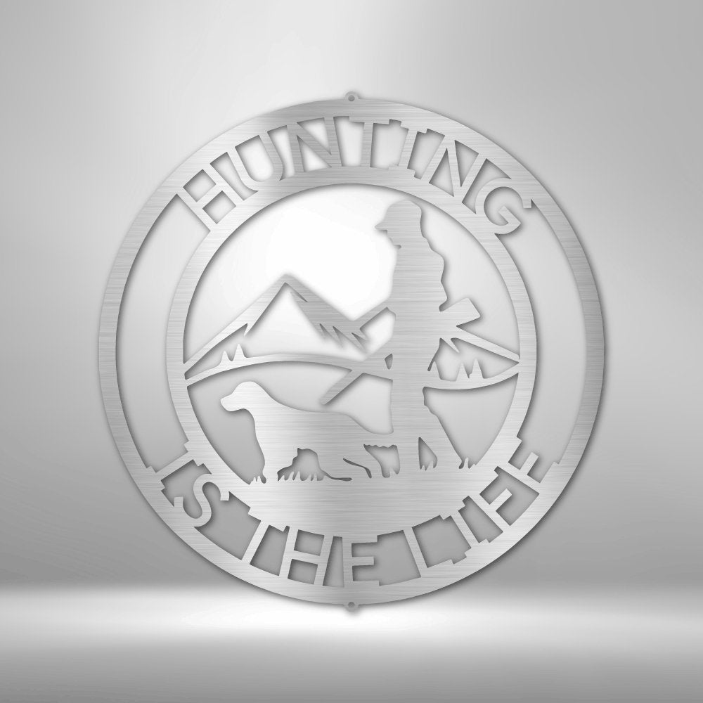 The Hunter Personalized Text Steel signCustomly Gifts