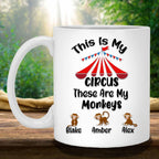 This Is My Circus These Are My Monkeys Custom Personalized Coffee MugCustomly Gifts