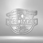 Timeless Car Personalized Name Text Steel SignCustomly Gifts