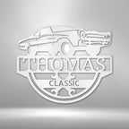 Timeless Car Personalized Name Text Steel SignCustomly Gifts