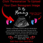 To My Mommy v1 Pillow With Personalized Sonogram Image And From TextCustomly Gifts