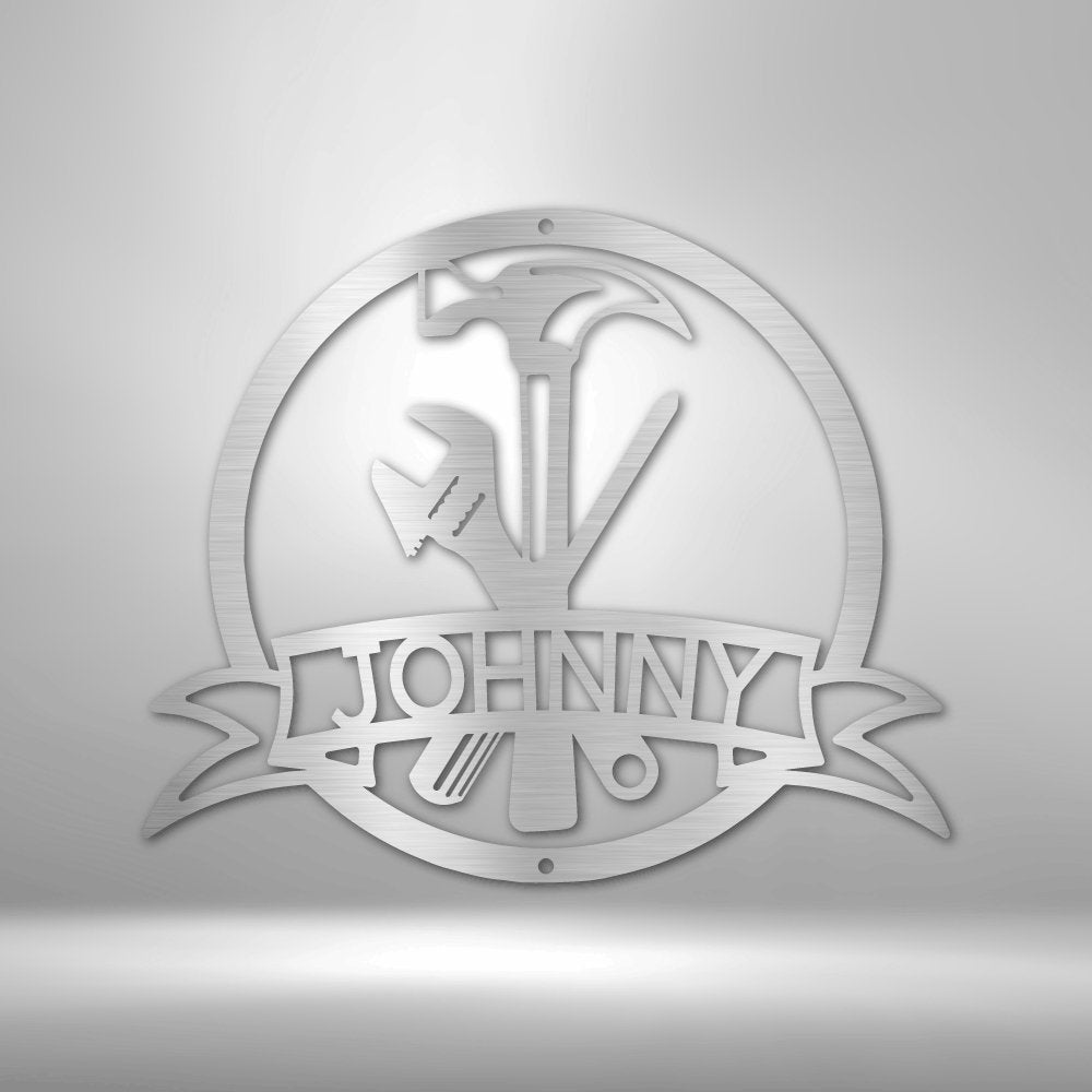 Tool Man Personalized Name Steel SignCustomly Gifts