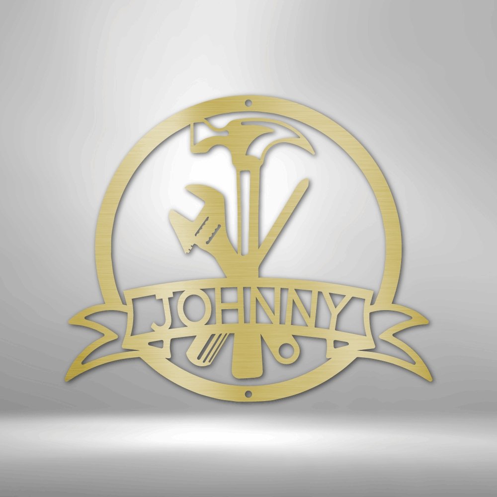 Tool Man Personalized Name Steel SignCustomly Gifts