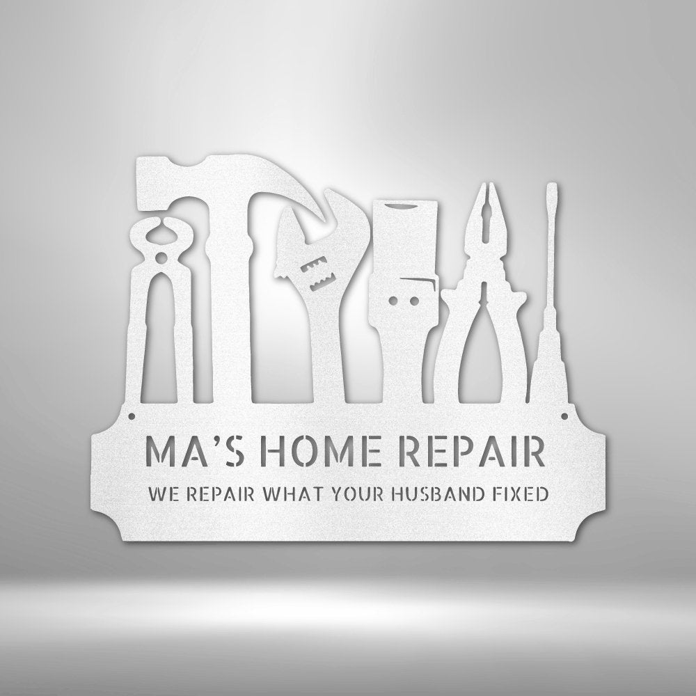 Tool Time Personalized Name Text Steel SignCustomly Gifts