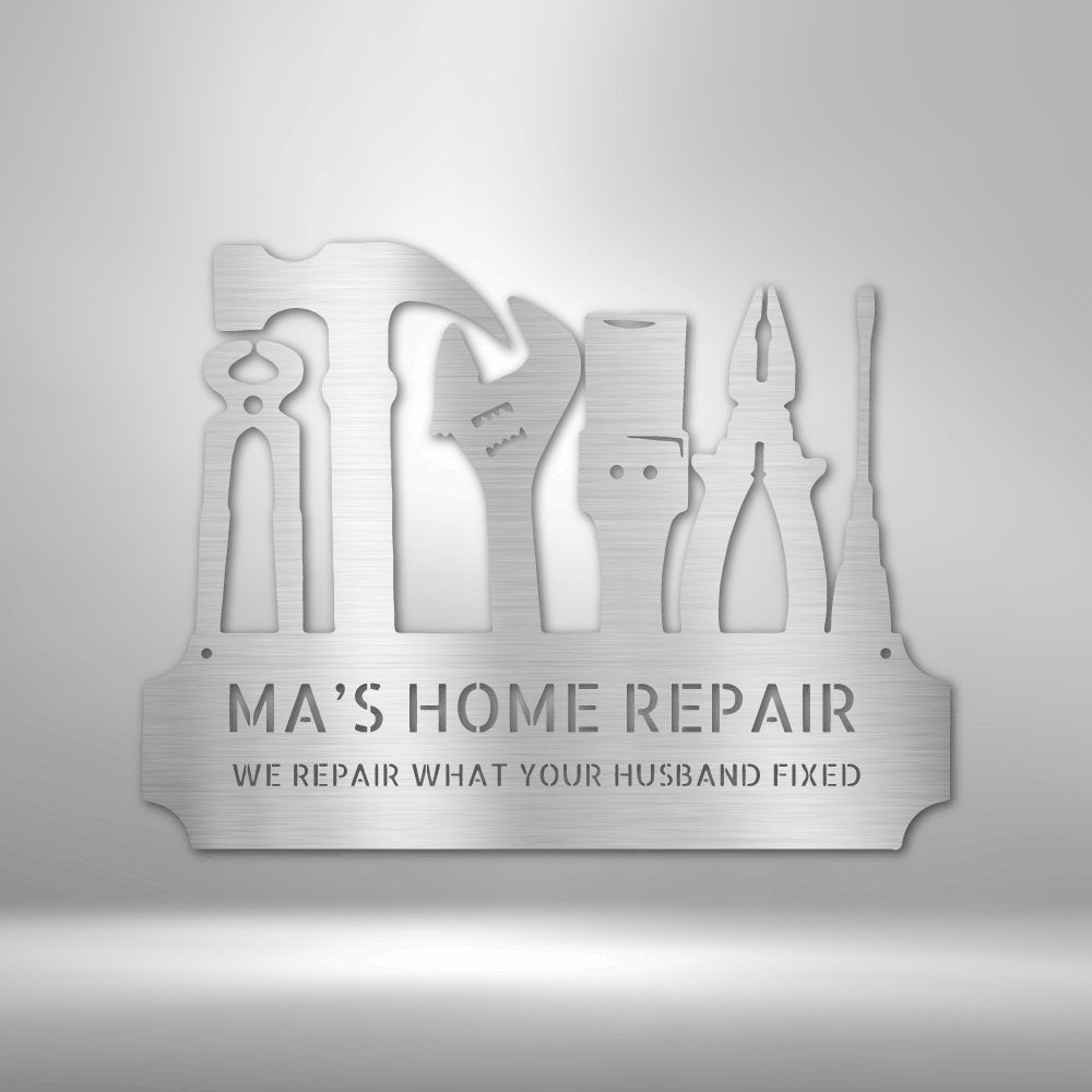 Tool Time Personalized Name Text Steel SignCustomly Gifts