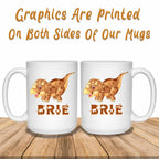 Triceratops Cartoon Dinosaur Custom Personalized Kids Themed MugsCustomly Gifts