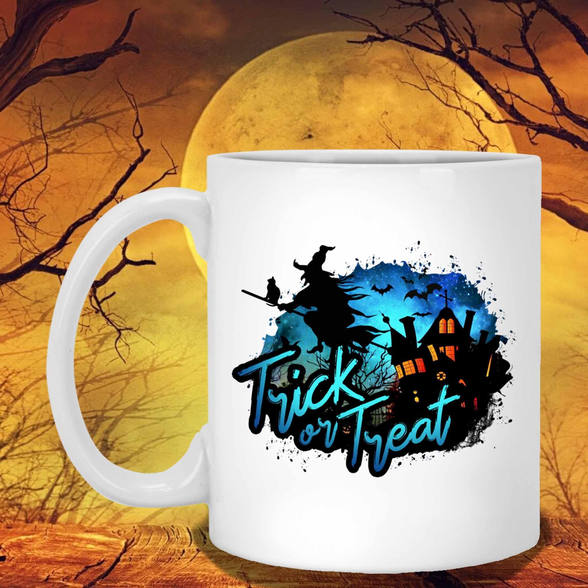 Trick Or Treat Witch v1 White Coffee MugsCustomly Gifts