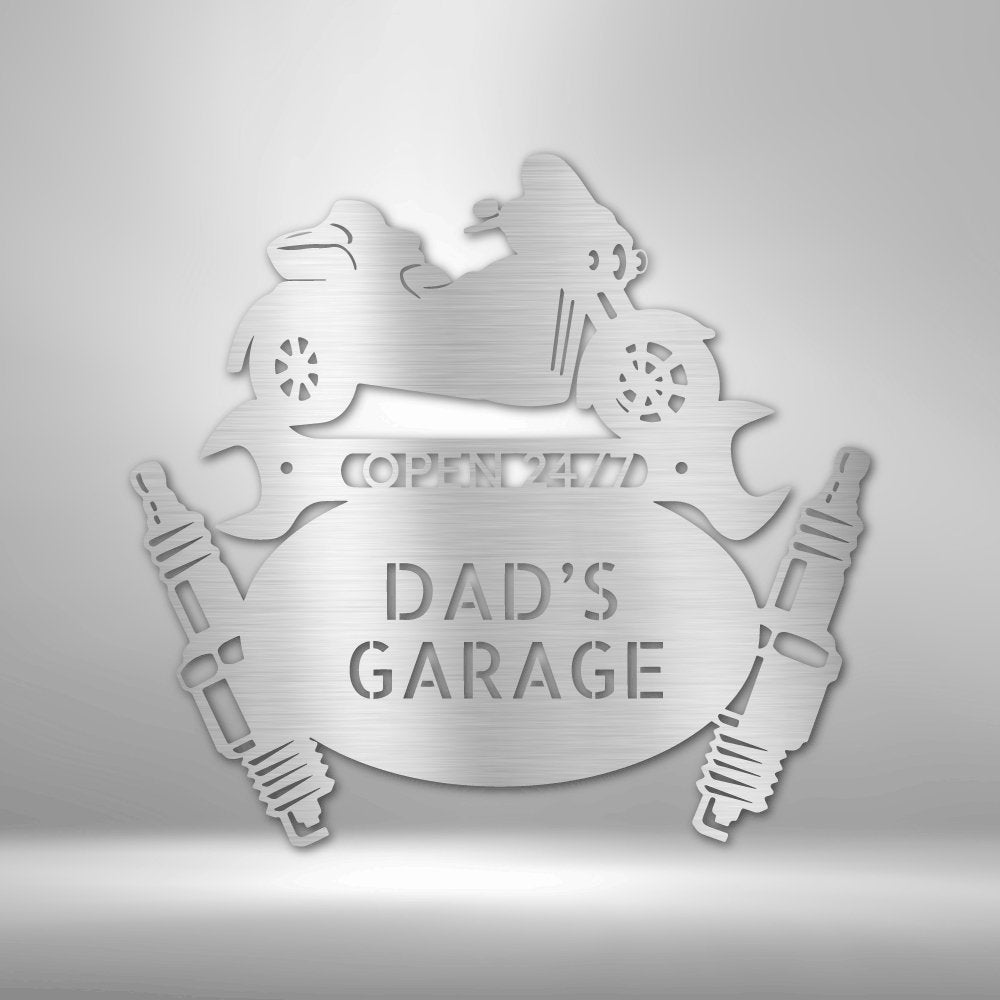 Trike Mechanic Personalized Name Text Steel SignCustomly Gifts