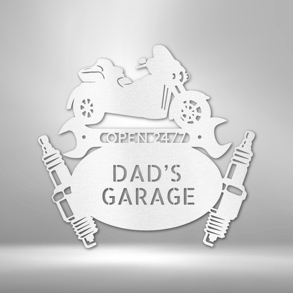 Trike Mechanic Personalized Name Text Steel SignCustomly Gifts