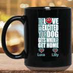 True Love Is How Excited Your Dog Gets When You Get Home (blu-wht) MugCustomly Gifts