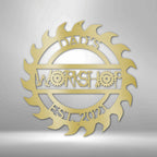 Unique Workshop Personalized Name Date Text Steel SignCustomly Gifts