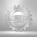 Unique Workshop Personalized Name Date Text Steel SignCustomly Gifts
