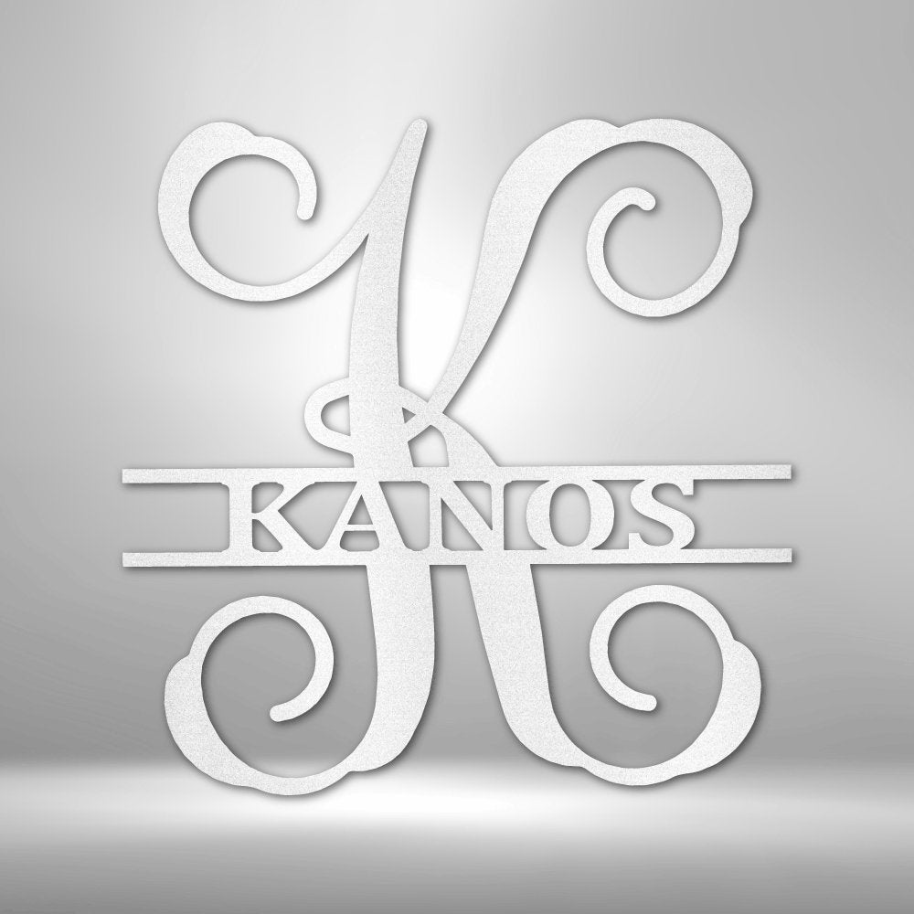 Vine Family Personalized Monogram Name Steel SignCustomly Gifts