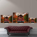 Vintage Truck (Rust-Orange) On Covered Bridge Personalized Tailgate & License Plate PosterCustomly Gifts