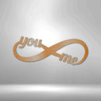 You and Me Infinity - Steel SignCustomly Gifts