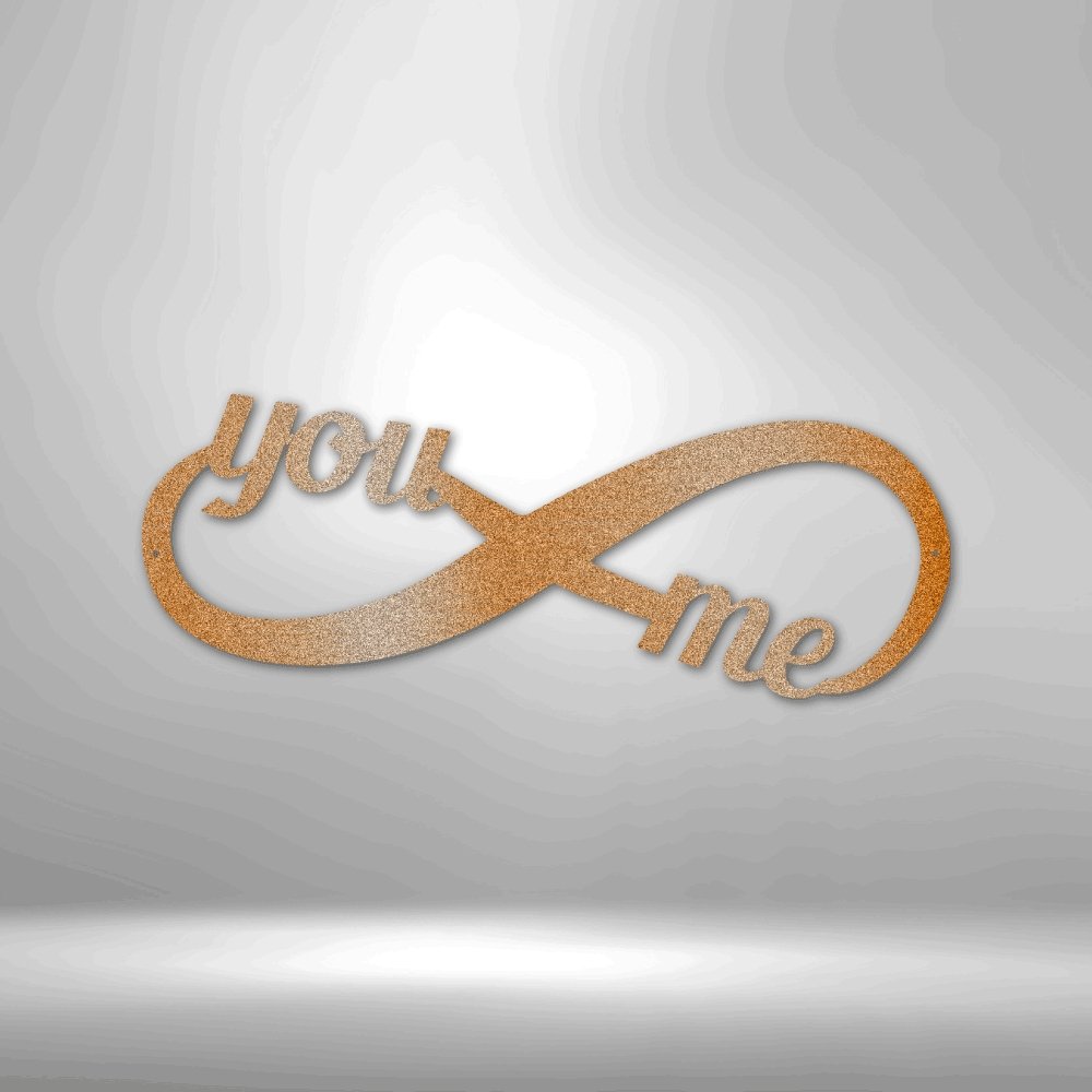 You and Me Infinity - Steel SignCustomly Gifts