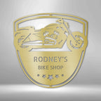 You Get Old When You Stop Riding Personalized Name Text Steel SignCustomly Gifts