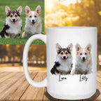 Your Dog's Picture Custom Personalized White Coffee MugsCustomly Gifts