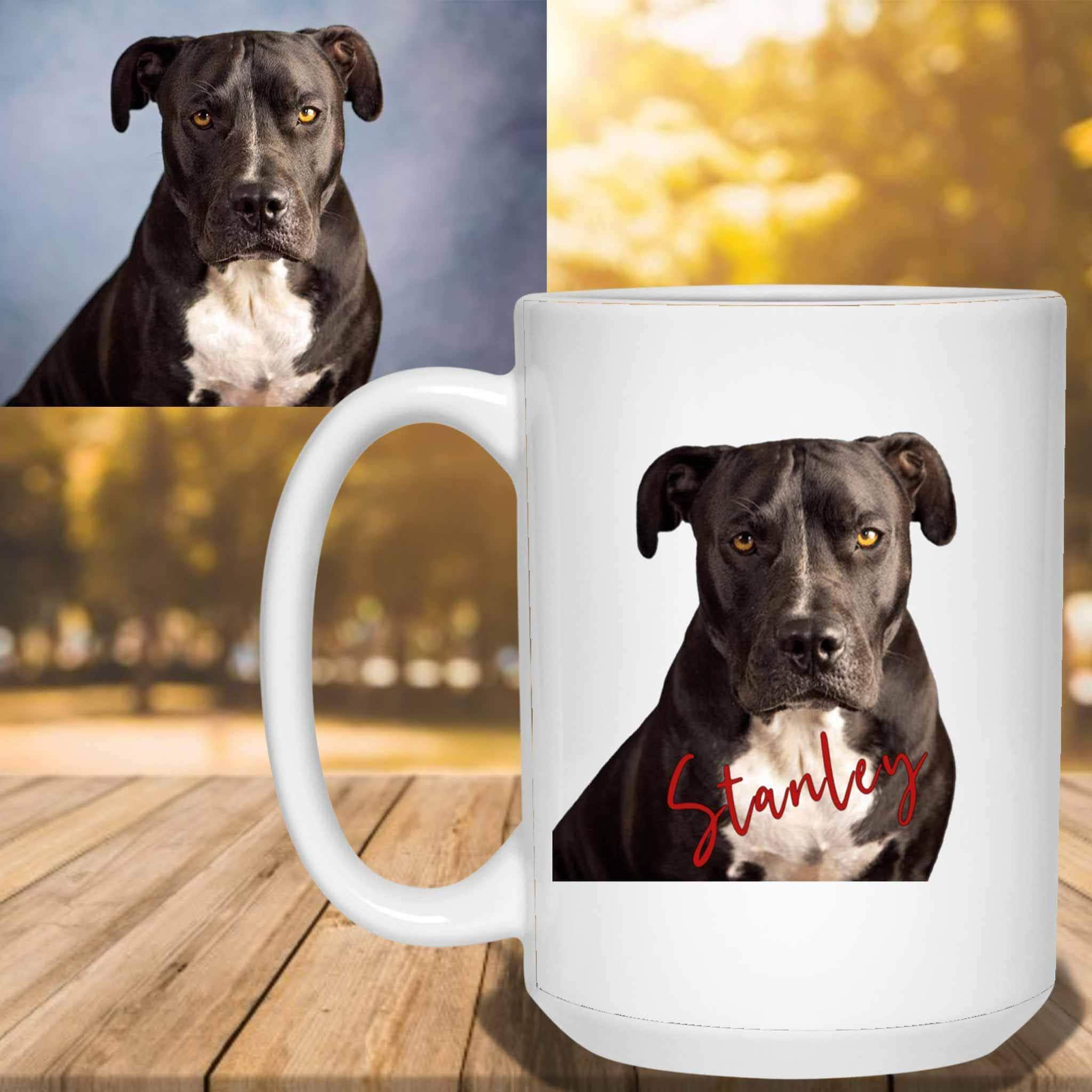 Your Dog's Picture Custom Personalized White Coffee MugsCustomly Gifts