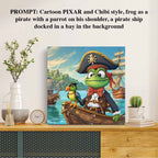 Your Own Custom AI Artwork - Square CanvasCustomly Gifts